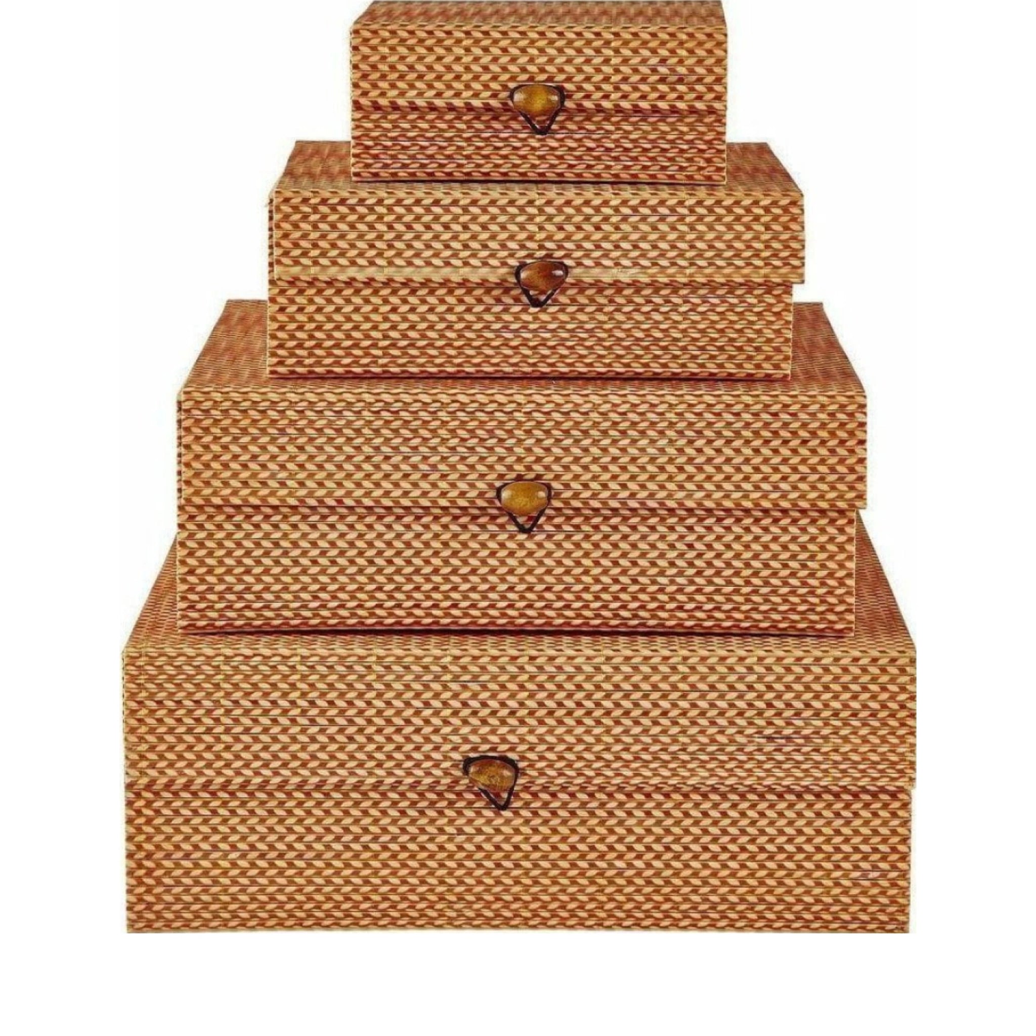 Villa Collection Storage Box Orange, 4 Pcs.