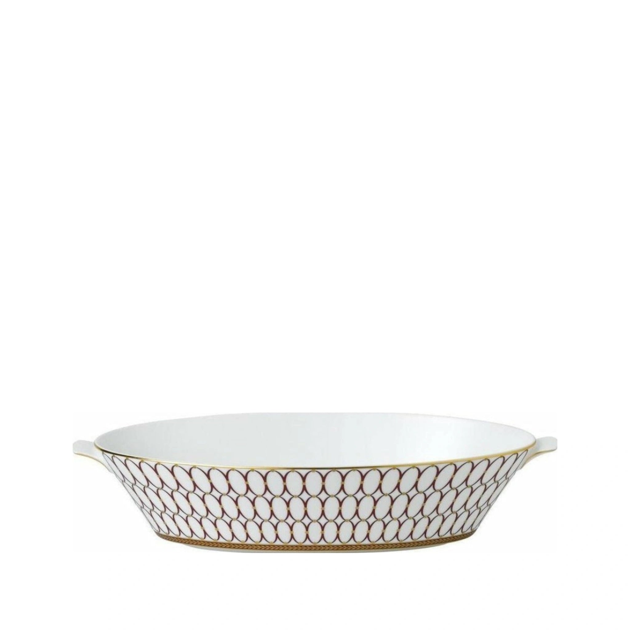 Wedgwood Renaissance Red Oval Vegetable Peel