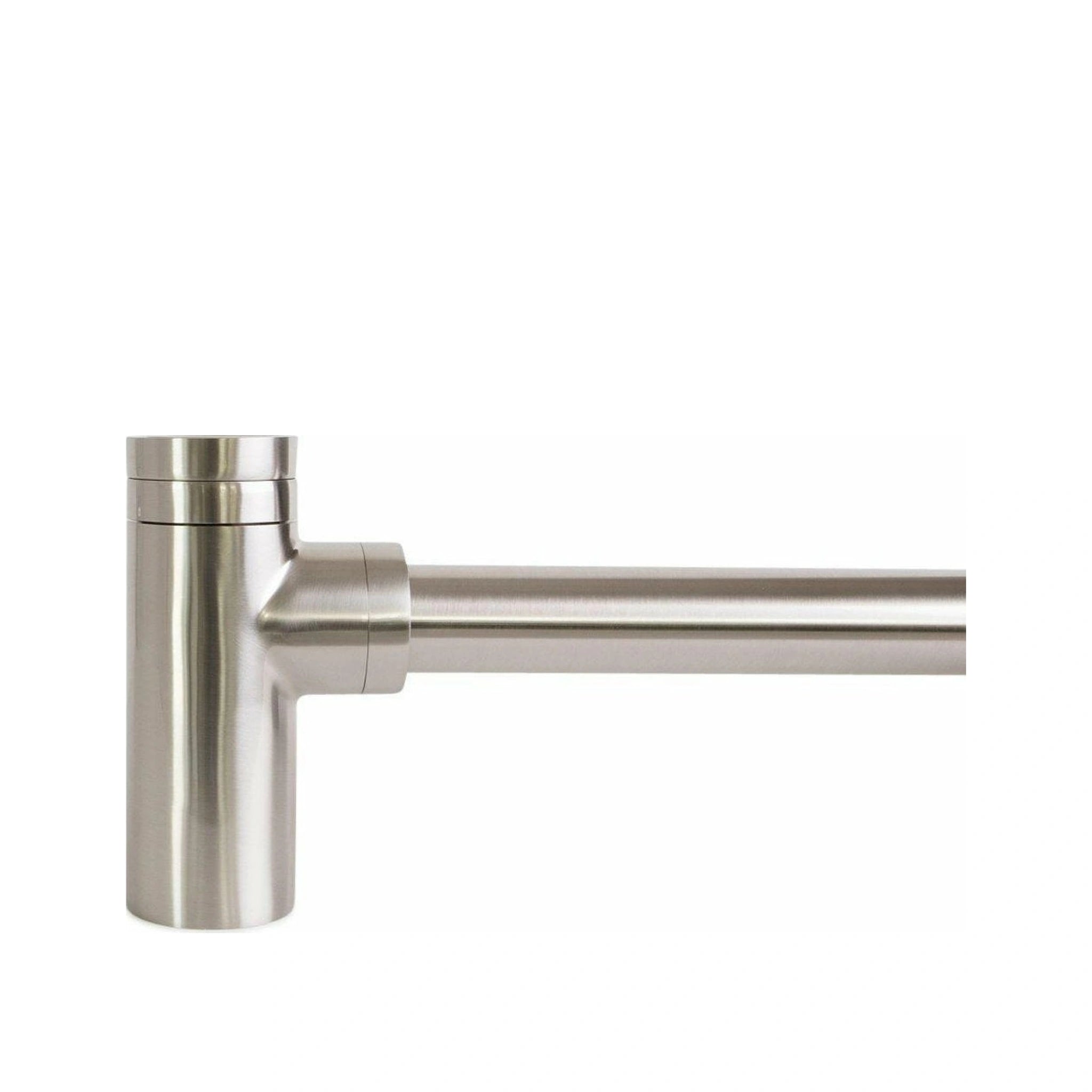 Copenhagen Bath water trap round, brushed steel