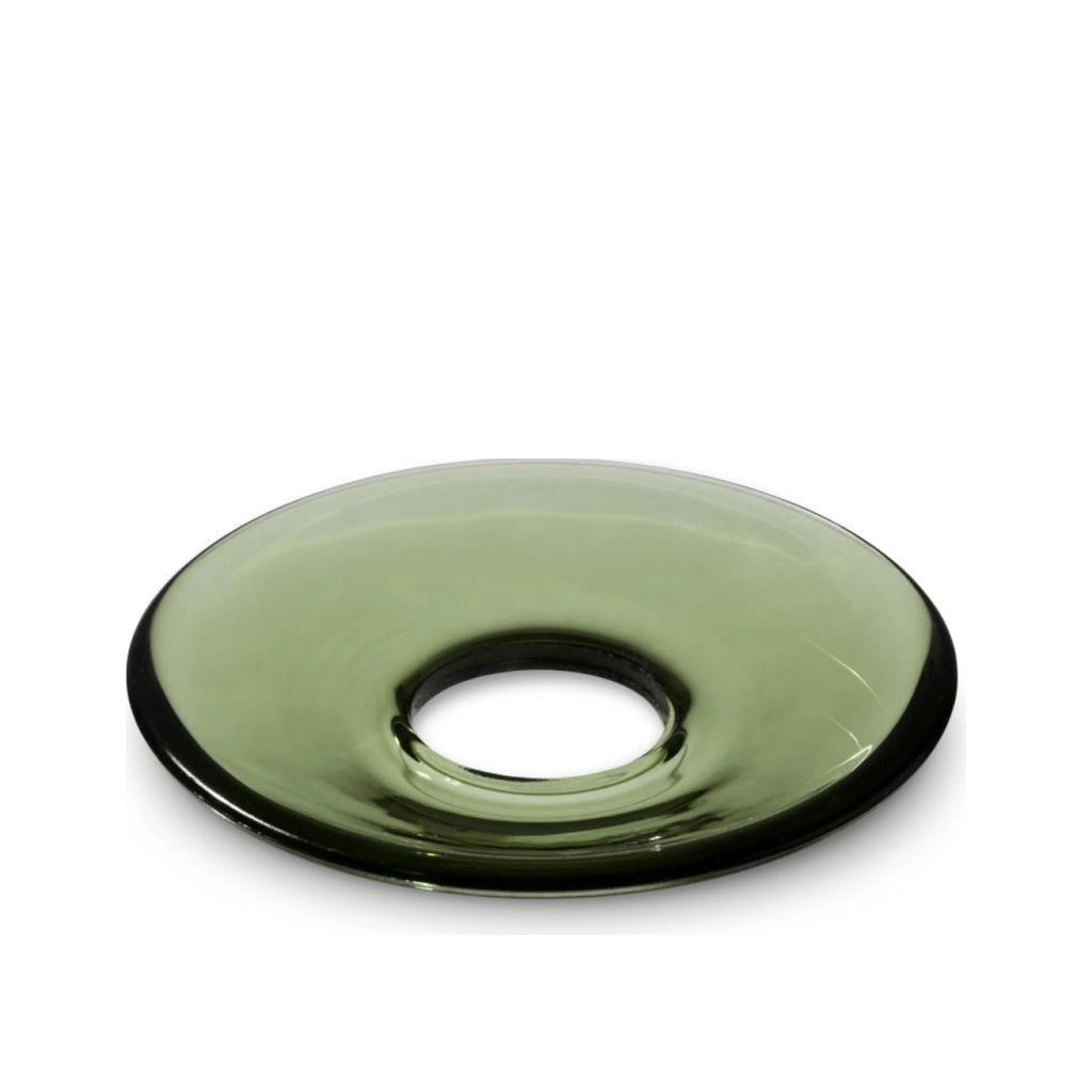 Holmegaard Lumi Glass Cuffs, Flat, Green