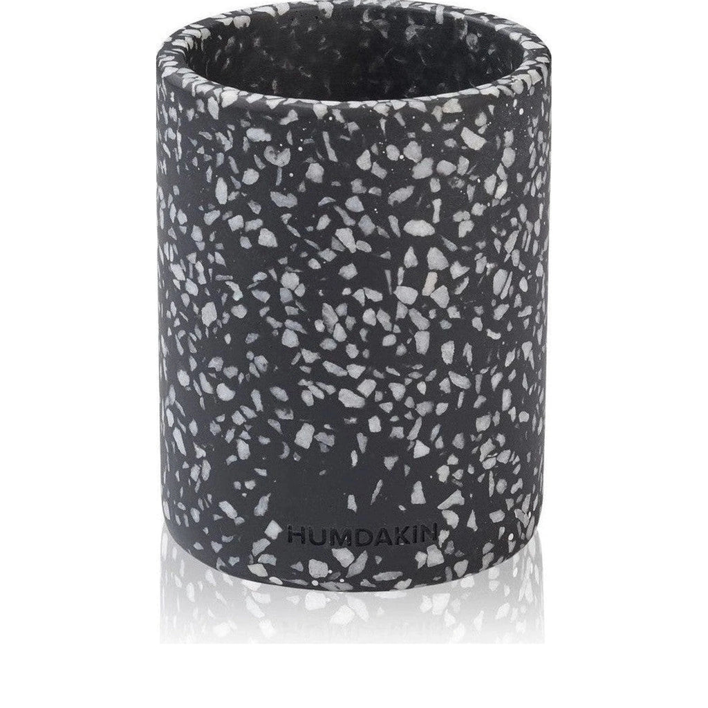 Humdakin Lucca Terrazzo Vase With Lid, Black