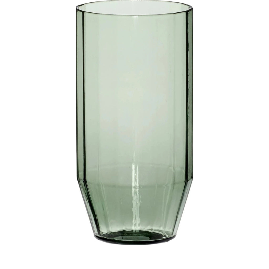 Hübsch Aster Drinking Glass, Green