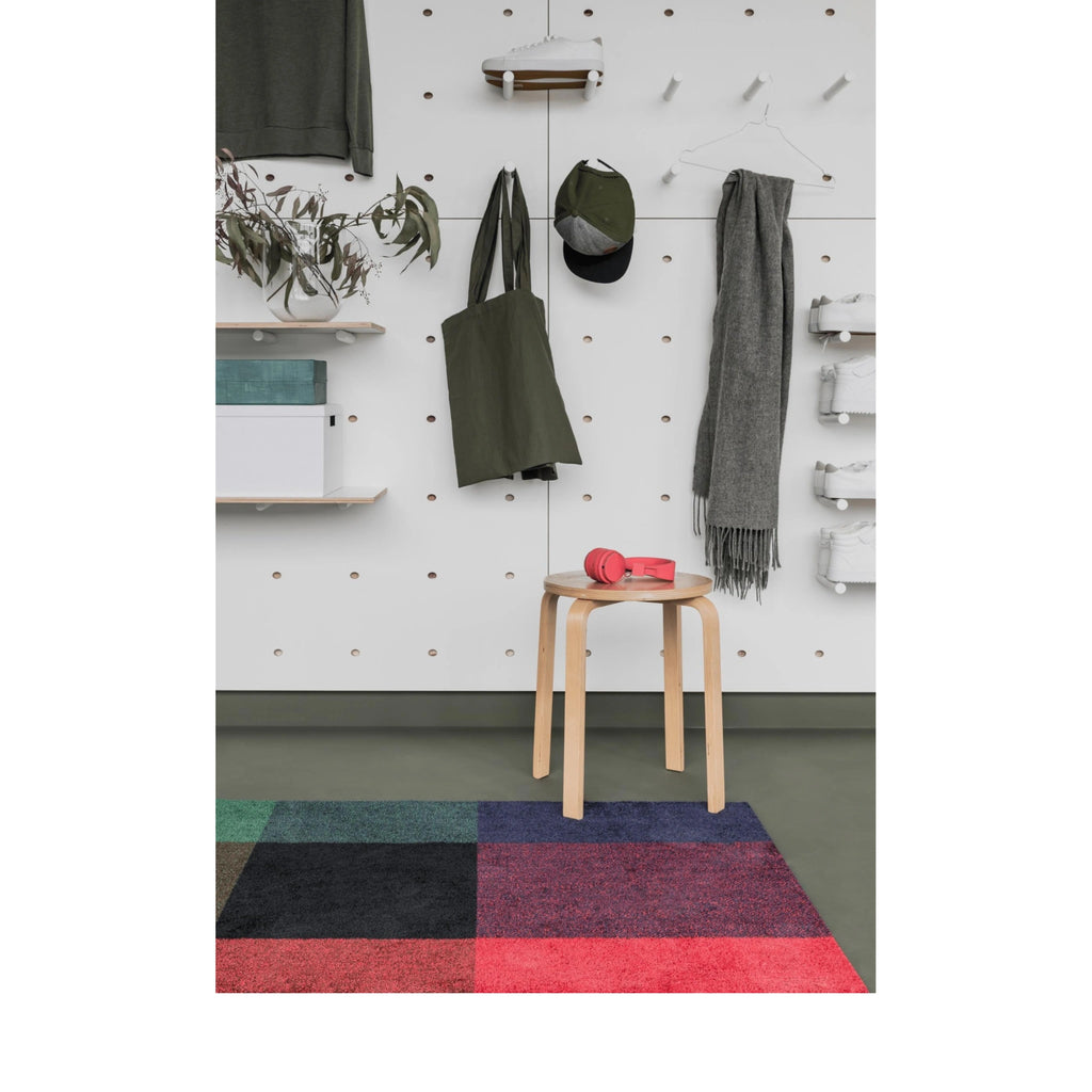 Heymat Mix Gem Doormat 85x115 cm - Recycled PET Light Beige/Pink/Green