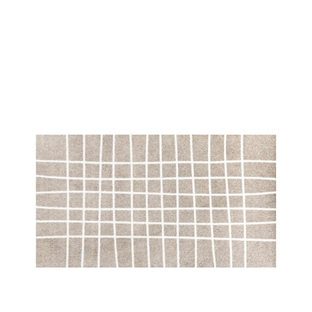 Heymat Hand Travertine Doormat 85×150 cm — PET & Nitrile Rubber, Black/Blue/Red