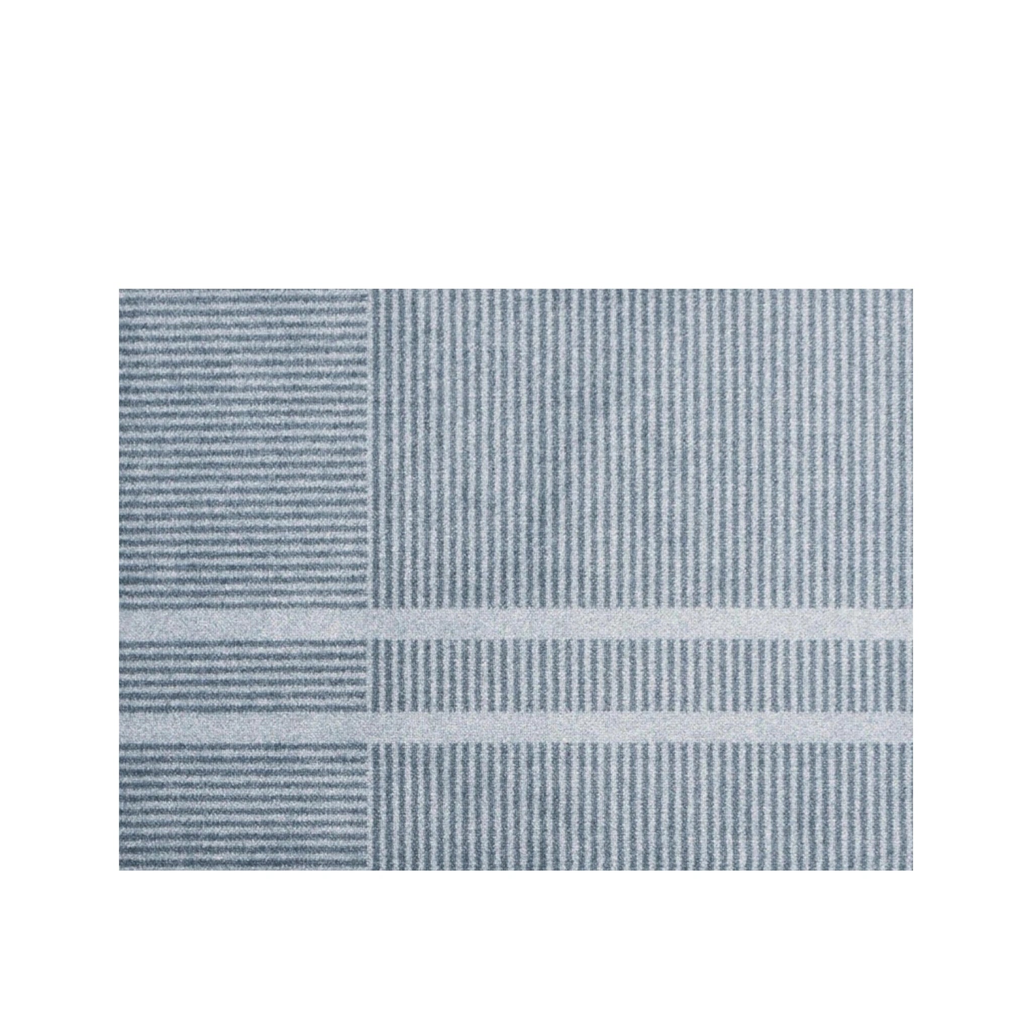 Heymat Løype Doormat Cloudy Grey, Blue/Black PET‑Nitrile 85×60 cm