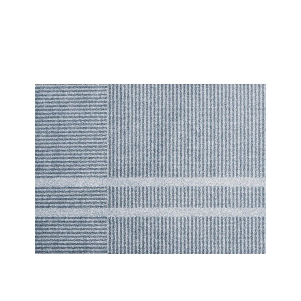 Heymat Løype Doormat Cloudy Grey, Blue/Black PET‑Nitrile 85×60 cm