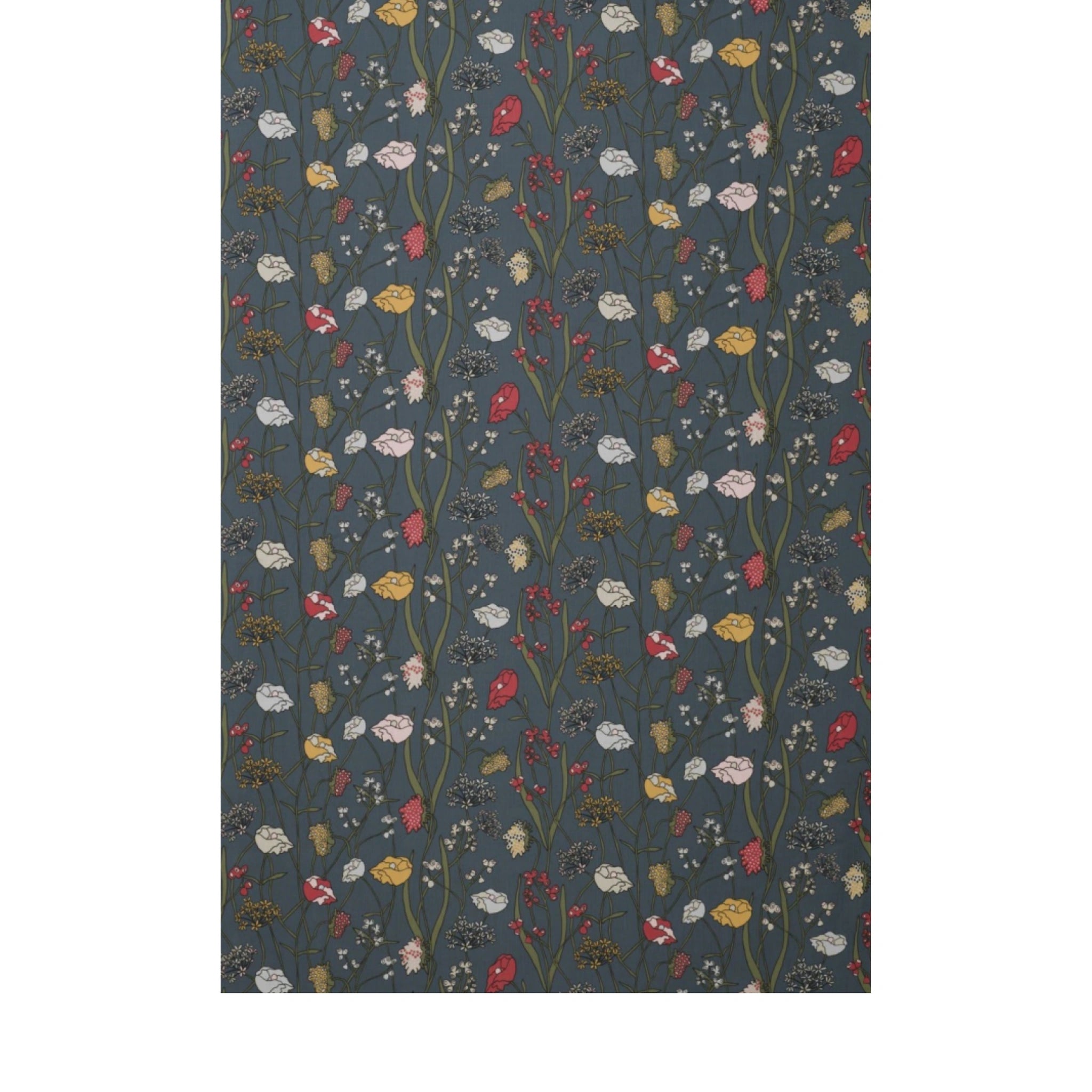 Spira äng Fabric Width 150 Cm (Price Per Meter), Blue