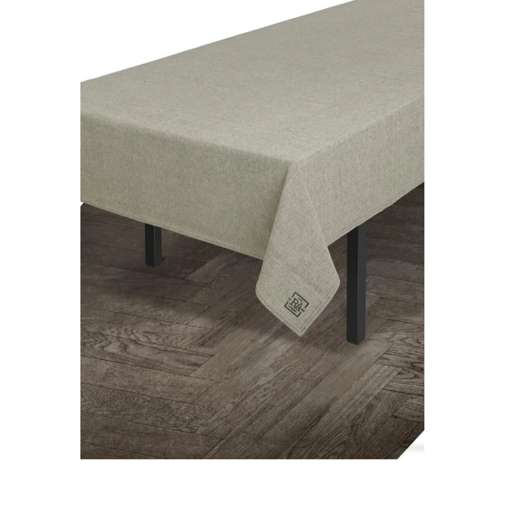 Juna Rå Cotton Tablecloth Dark Grey, 150x180 Cm