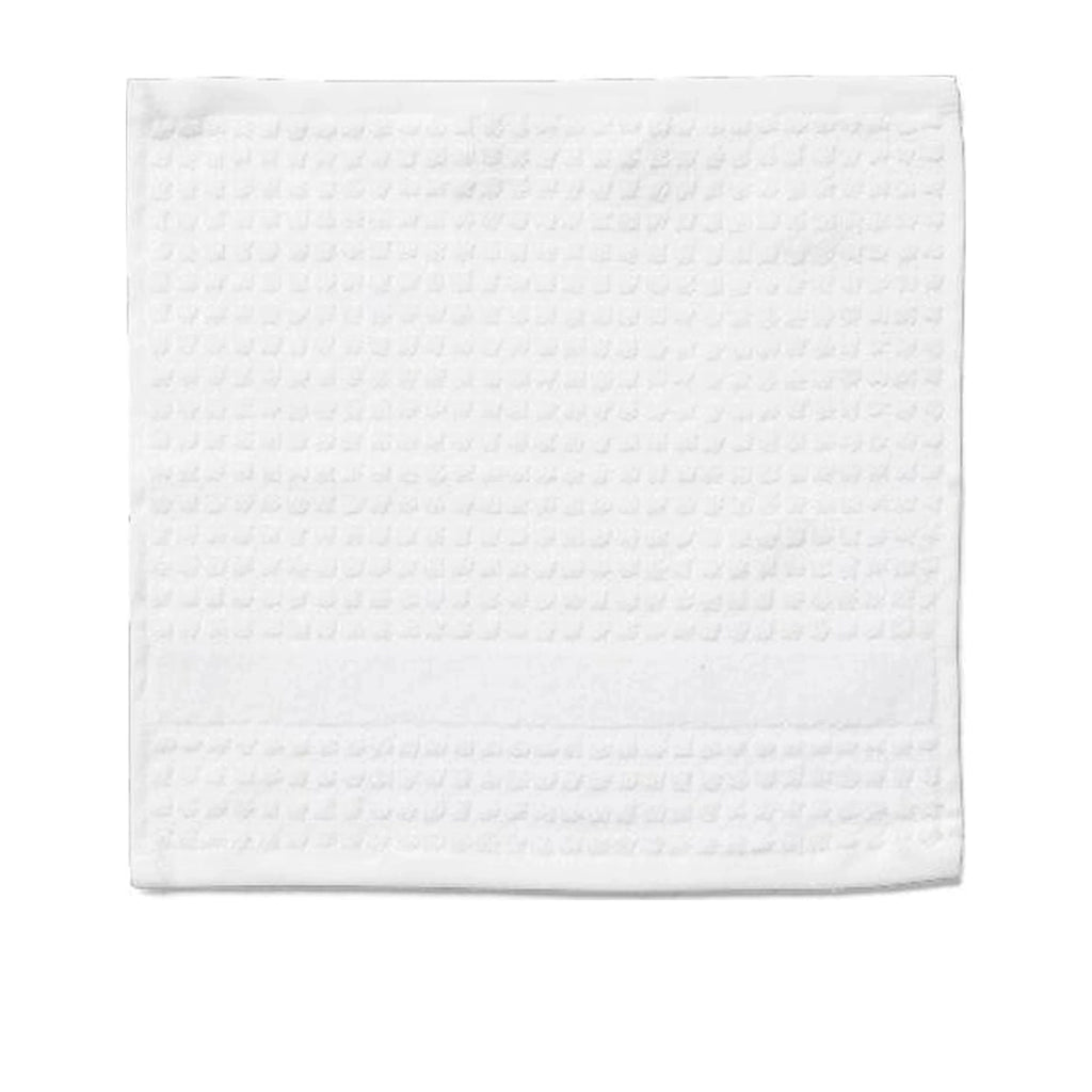 Juna Check washcloth white, 30x30 cm