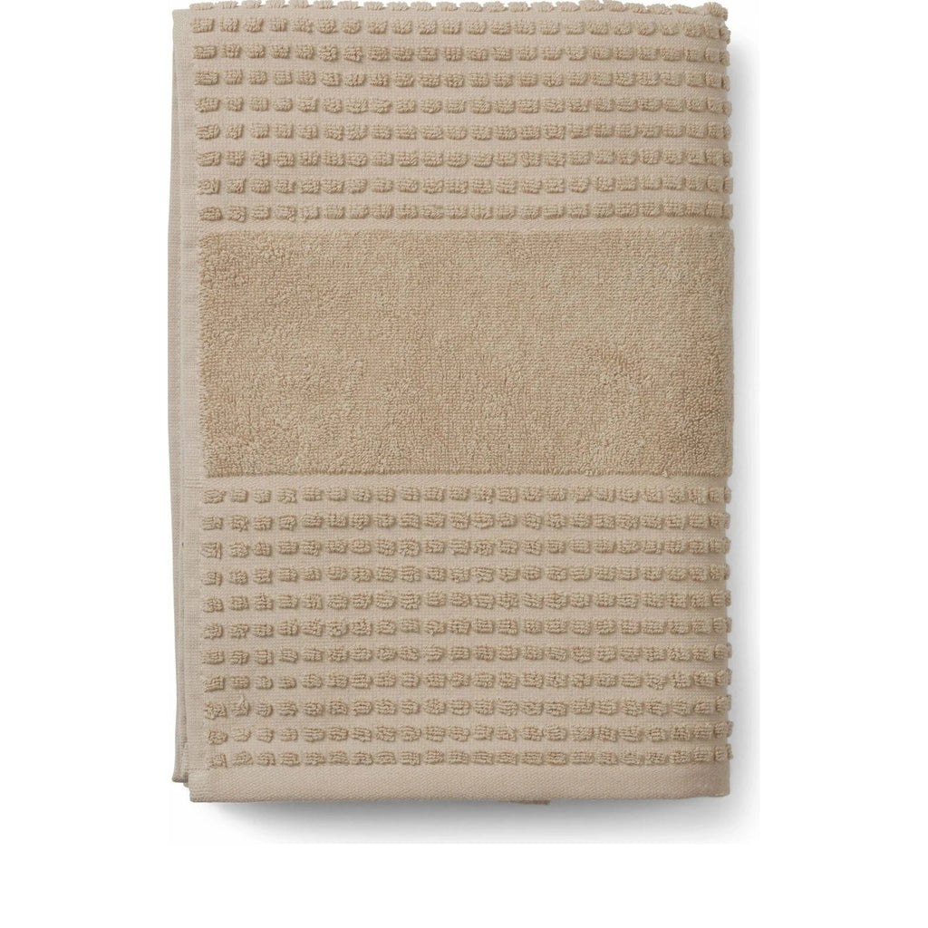 Juna Check towel 70x140 cm, sand