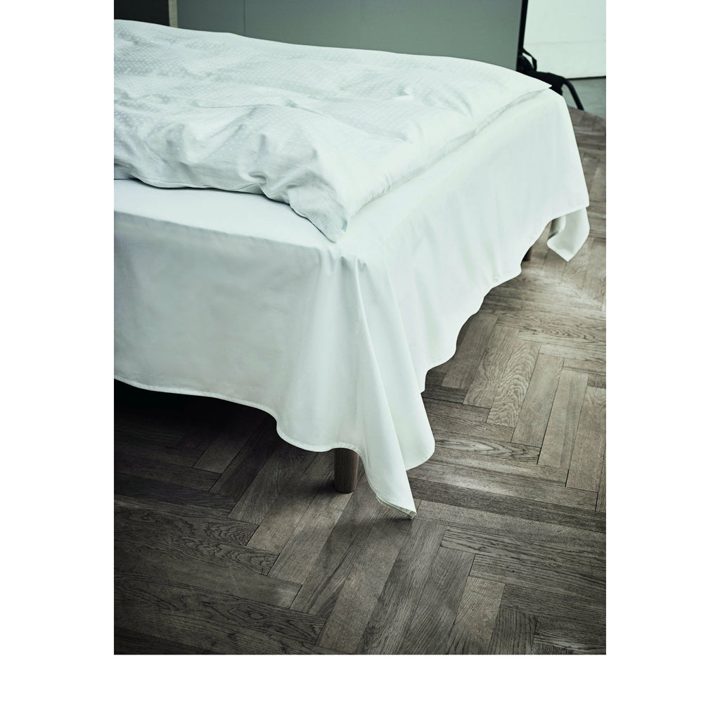 Juna Percale Flat Sheet White, 150x250 cm