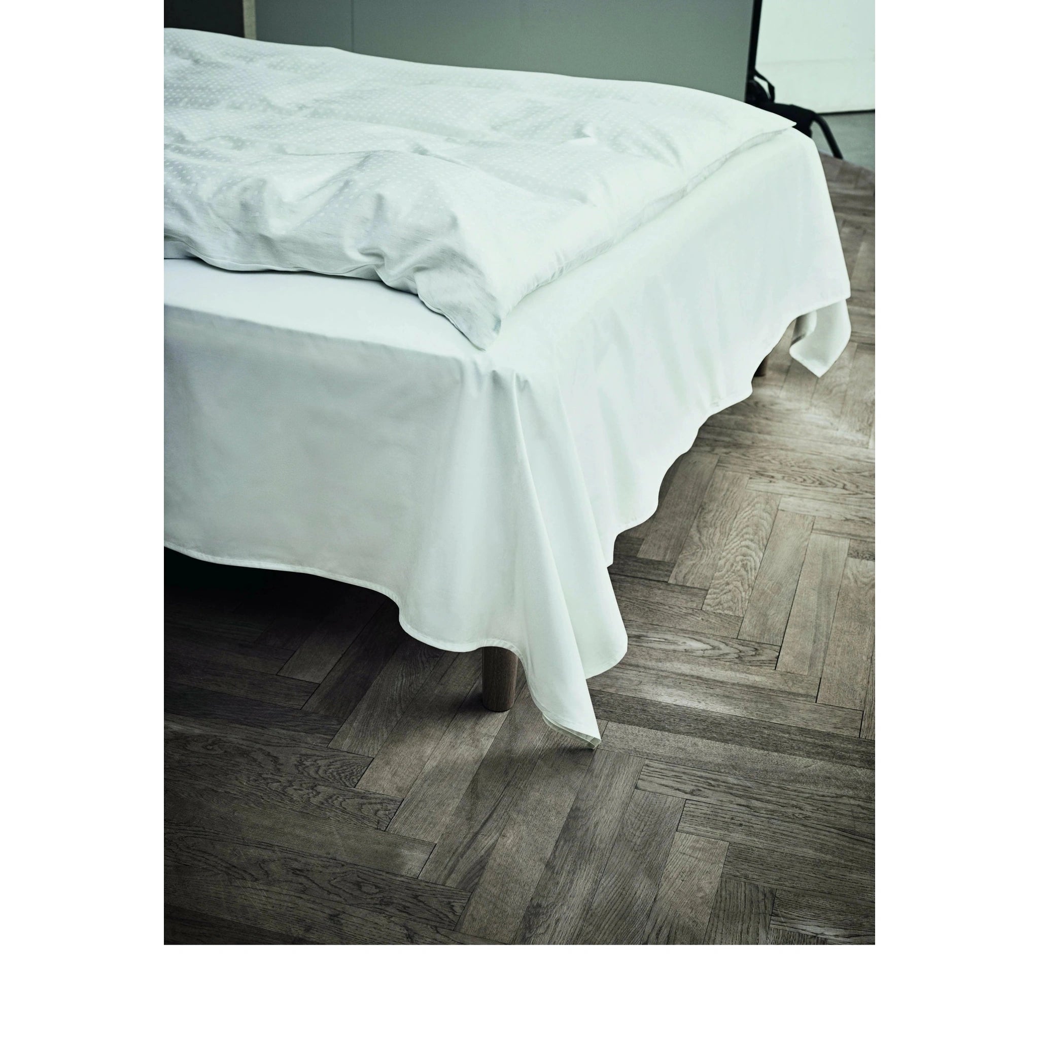 Juna Percale Flat Sheet White, 150x250 cm