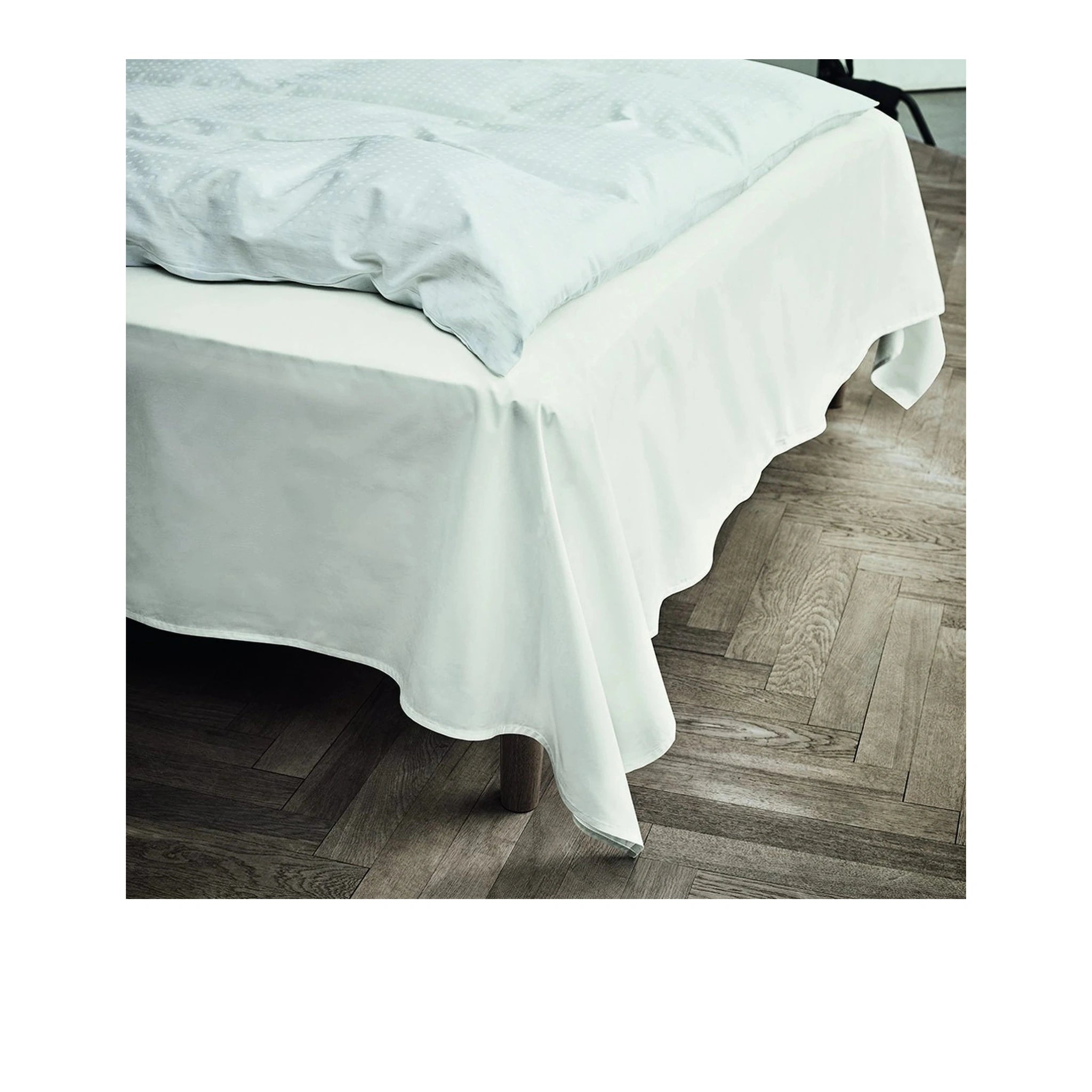 Juna Percale Flat Sheet Offwhite, 150x250 Cm