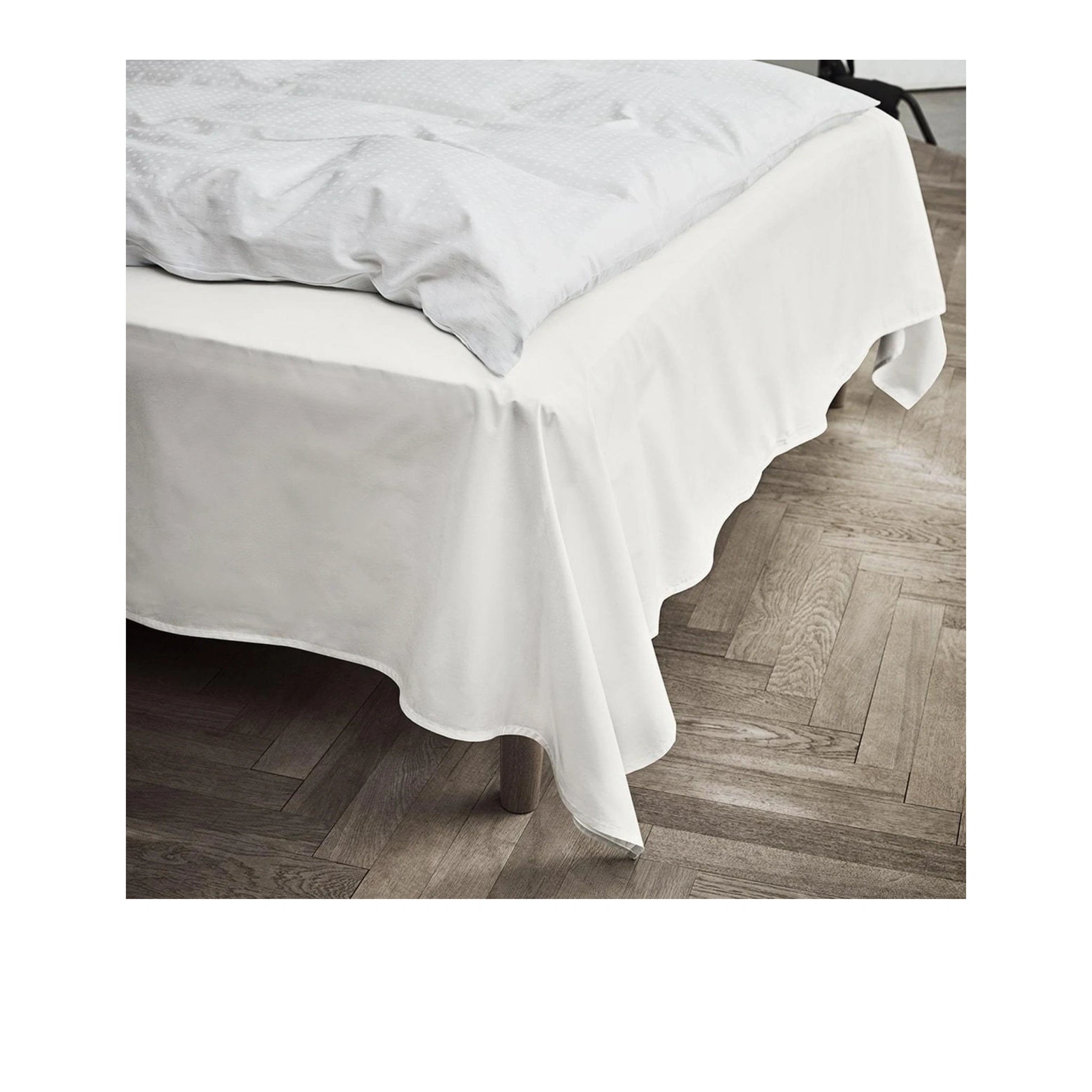 Juna Percale Flat Sheet Offwhite, 150x250 Cm