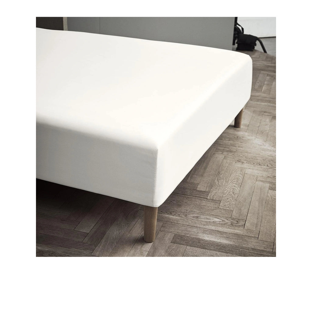 Juna Jersey Stretch Sheet Offwhite, 120x45x200 Cm