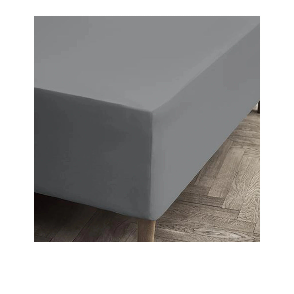 Juna Jersey Stretch Sheet Grey, 120x45x200 Cm