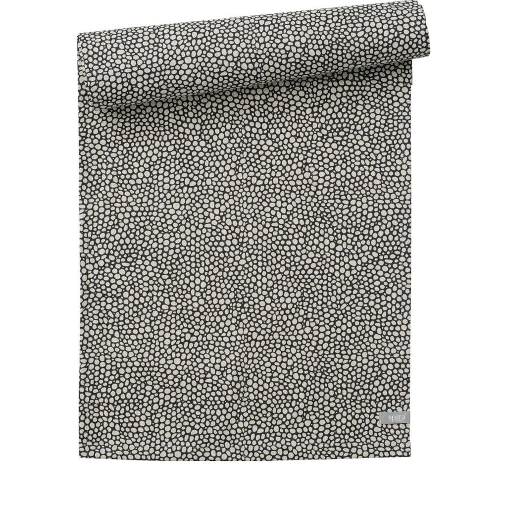 Spira Dotte Table Runner, Asphalt