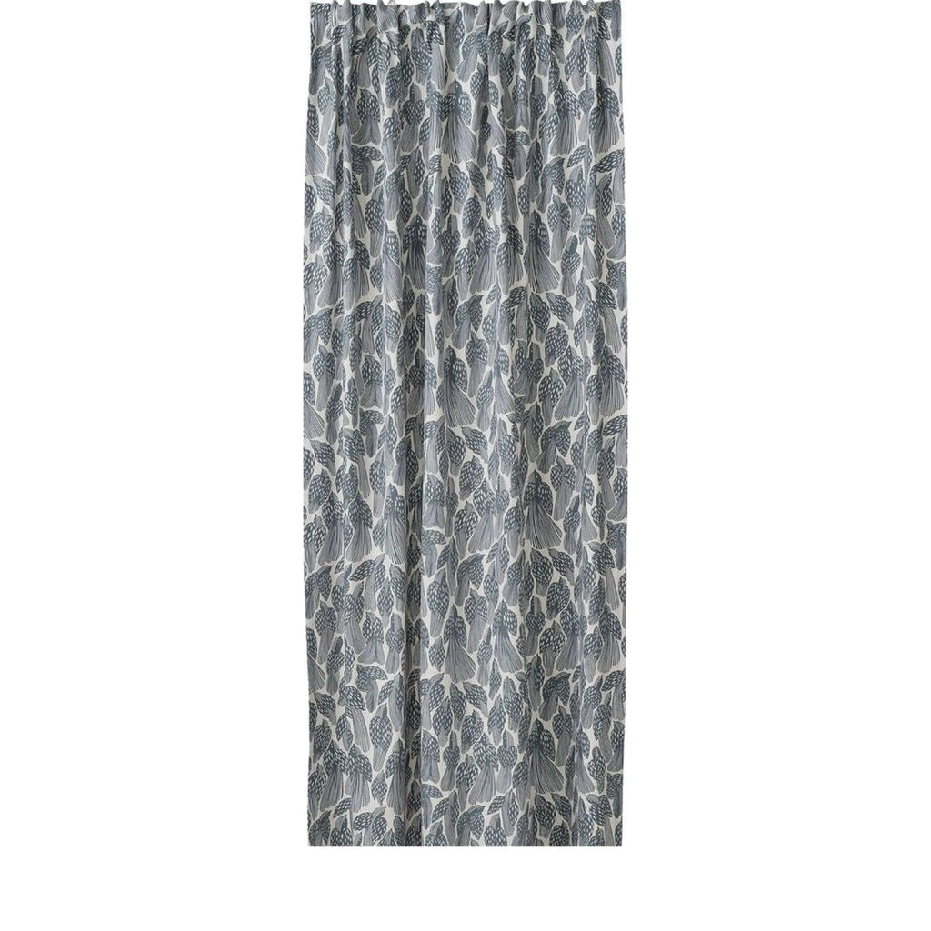 Spira Birds Curtain With Multiband, Dusty Blue