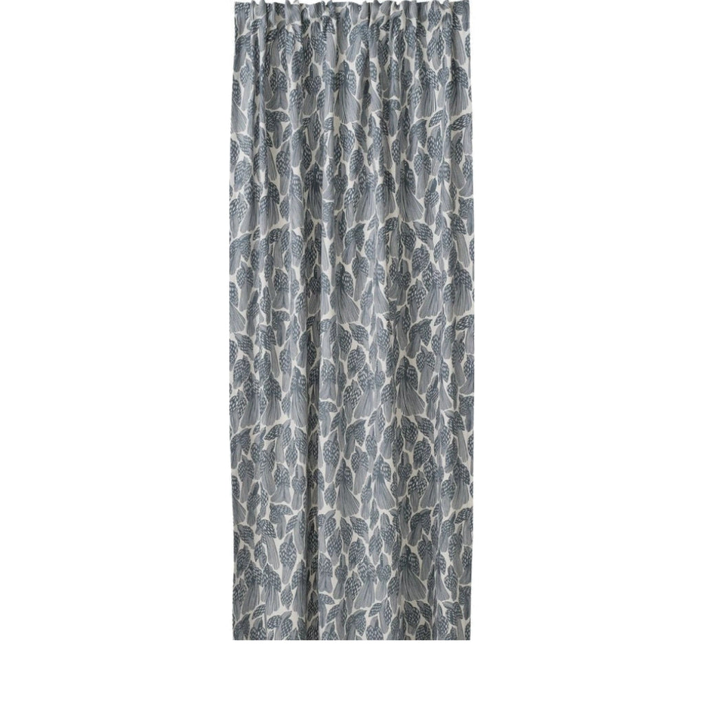 Spira Birds Curtain With Multiband, Dusty Blue