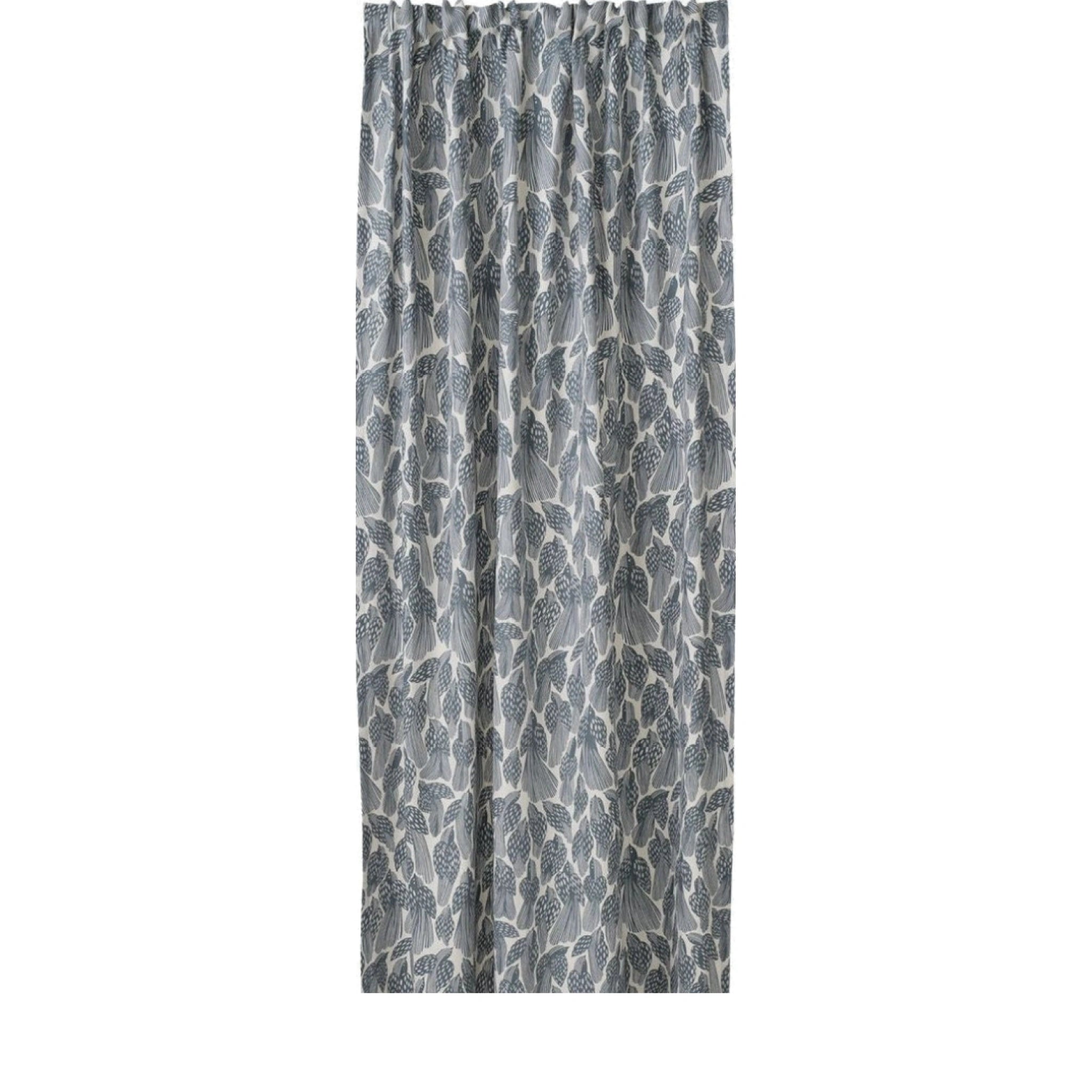 Spira Birds Curtain With Multiband, Dusty Blue