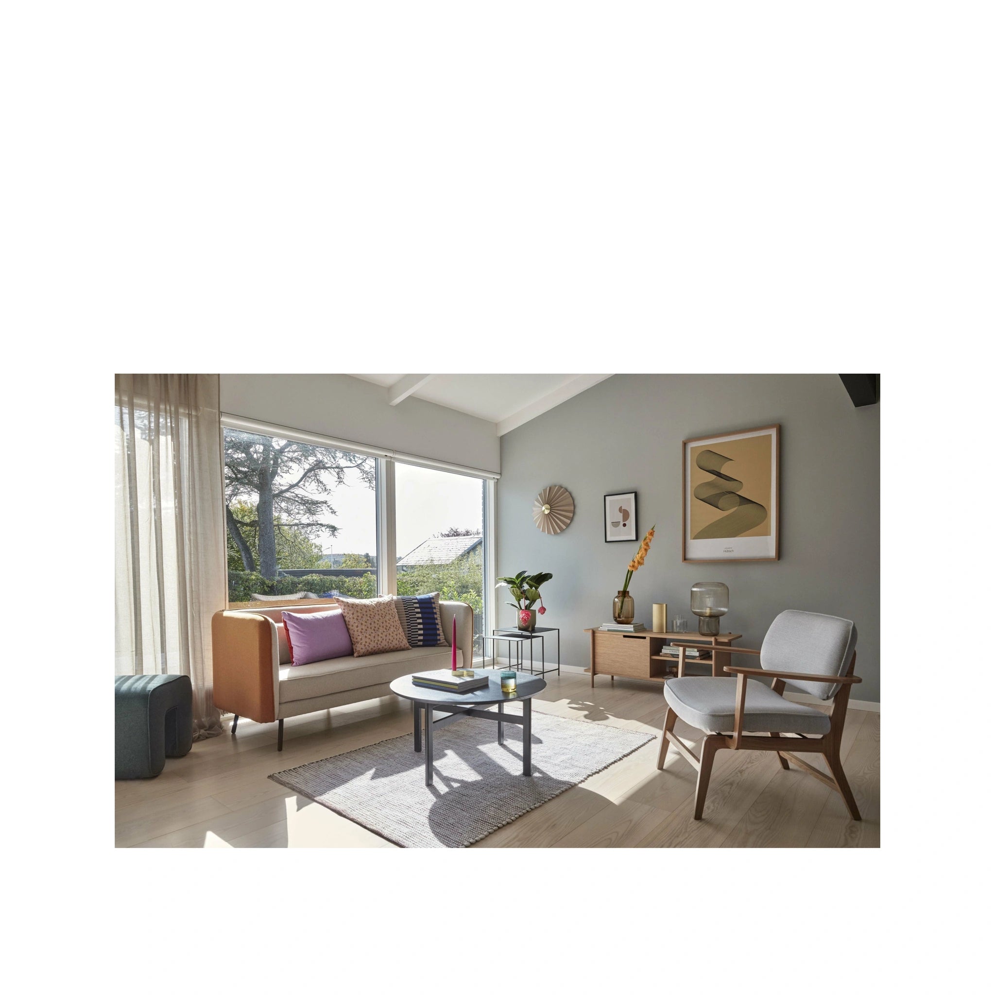 Hübsch Leaf Pots (Set Of 2), Yellow