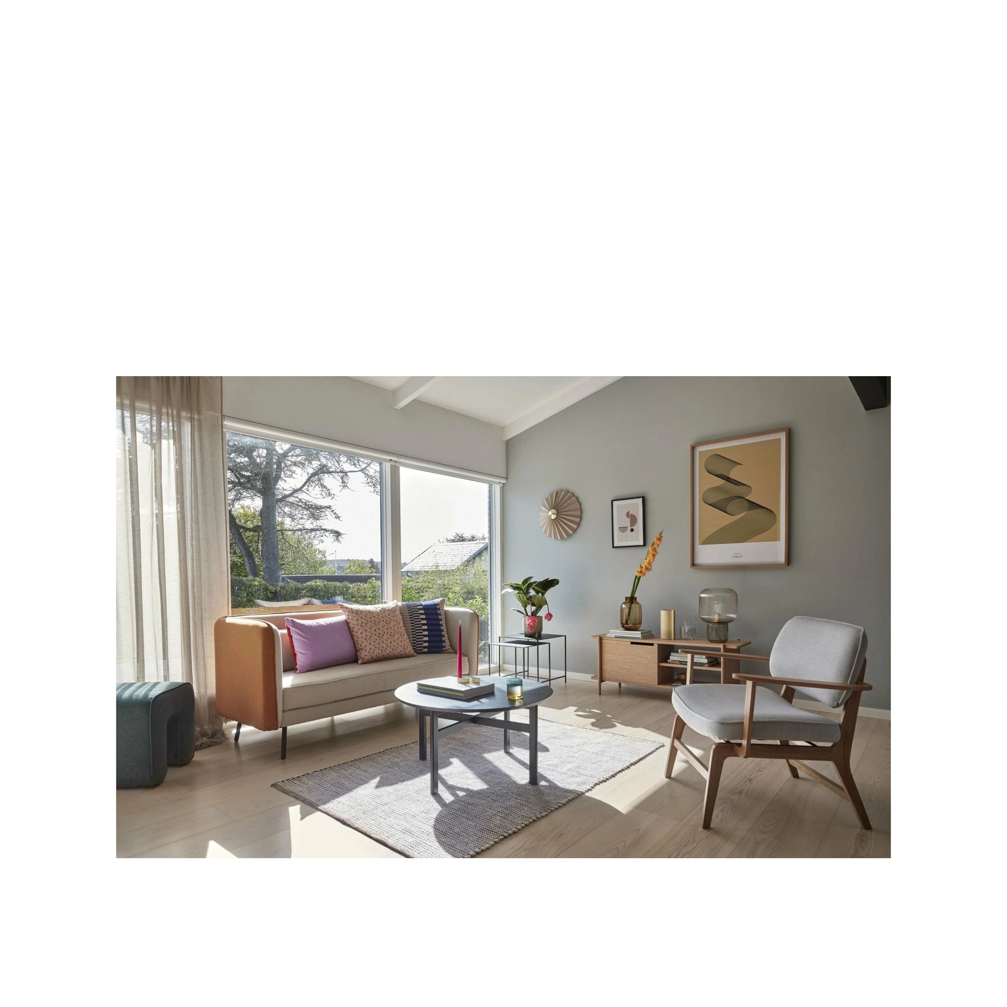 Hübsch Leaf Pots (Set Of 2), Yellow