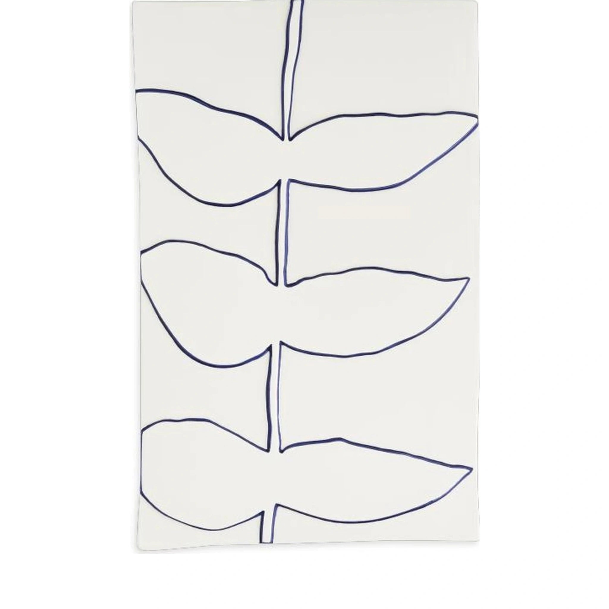 Kähler Relief Stalk 28x43cm White