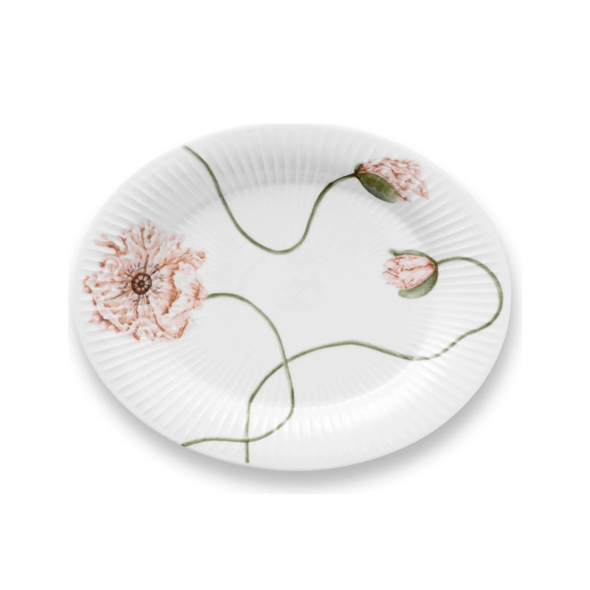 Kähler Hammershøi Poppy Top 22.5x28.5 cm, white with decoration