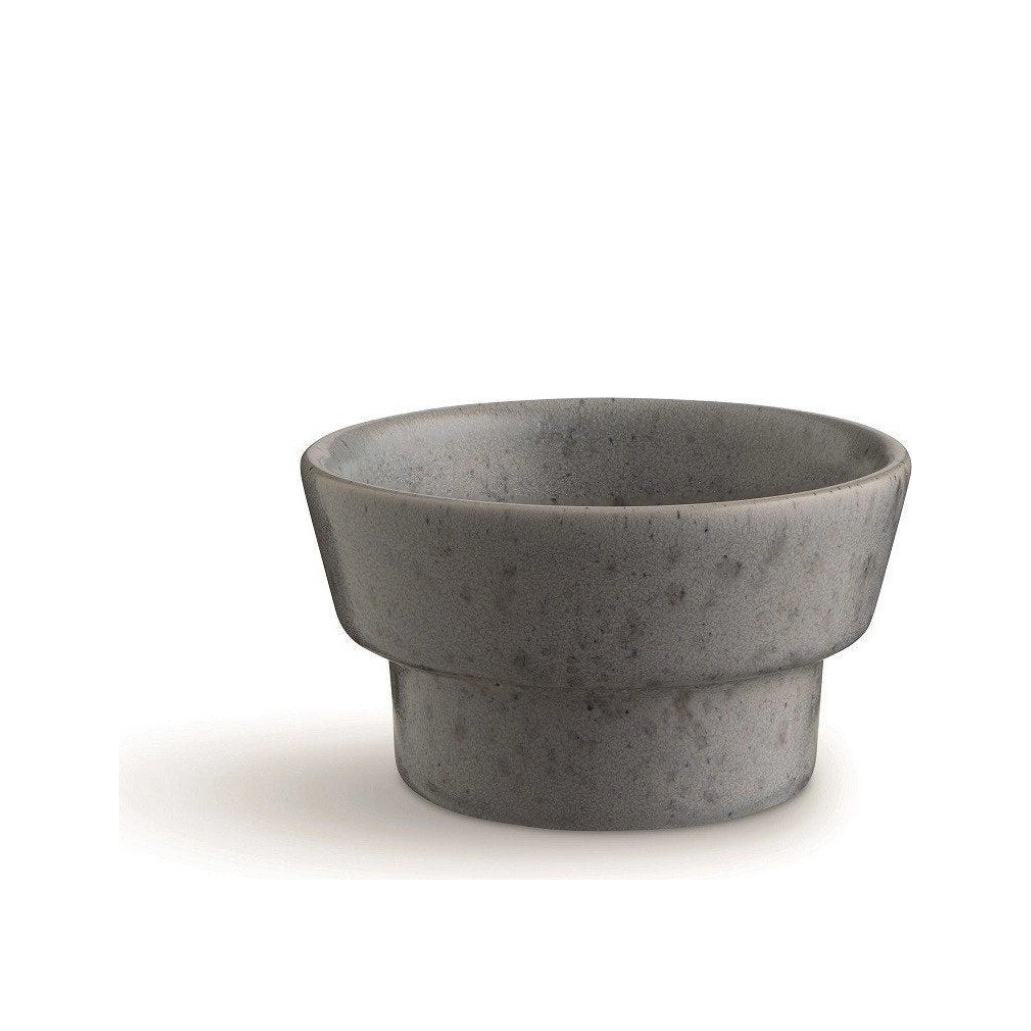 Kähler Ombria Block Candle Holder, Slate Grey