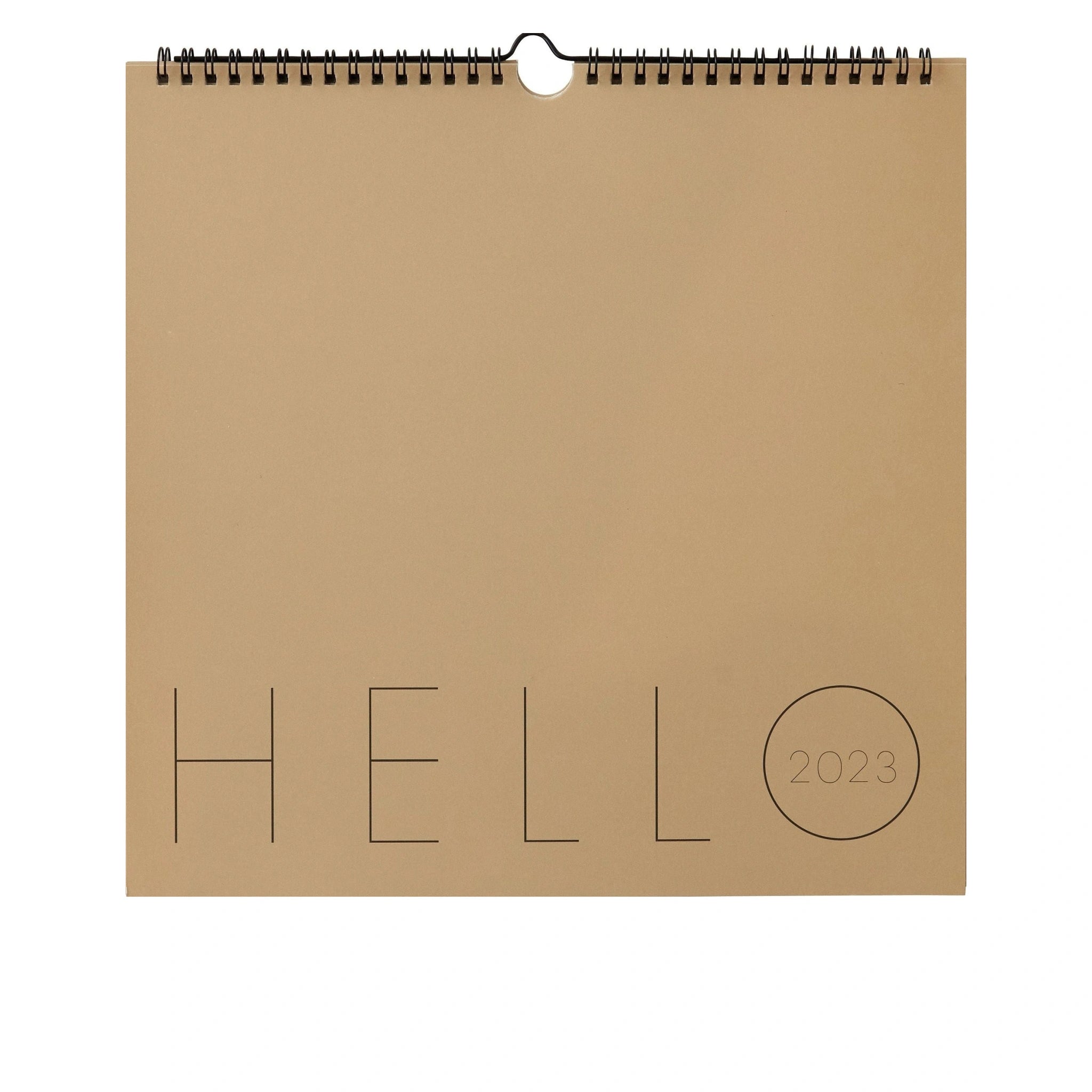 Design Letters Wall Calendar 2023, beige