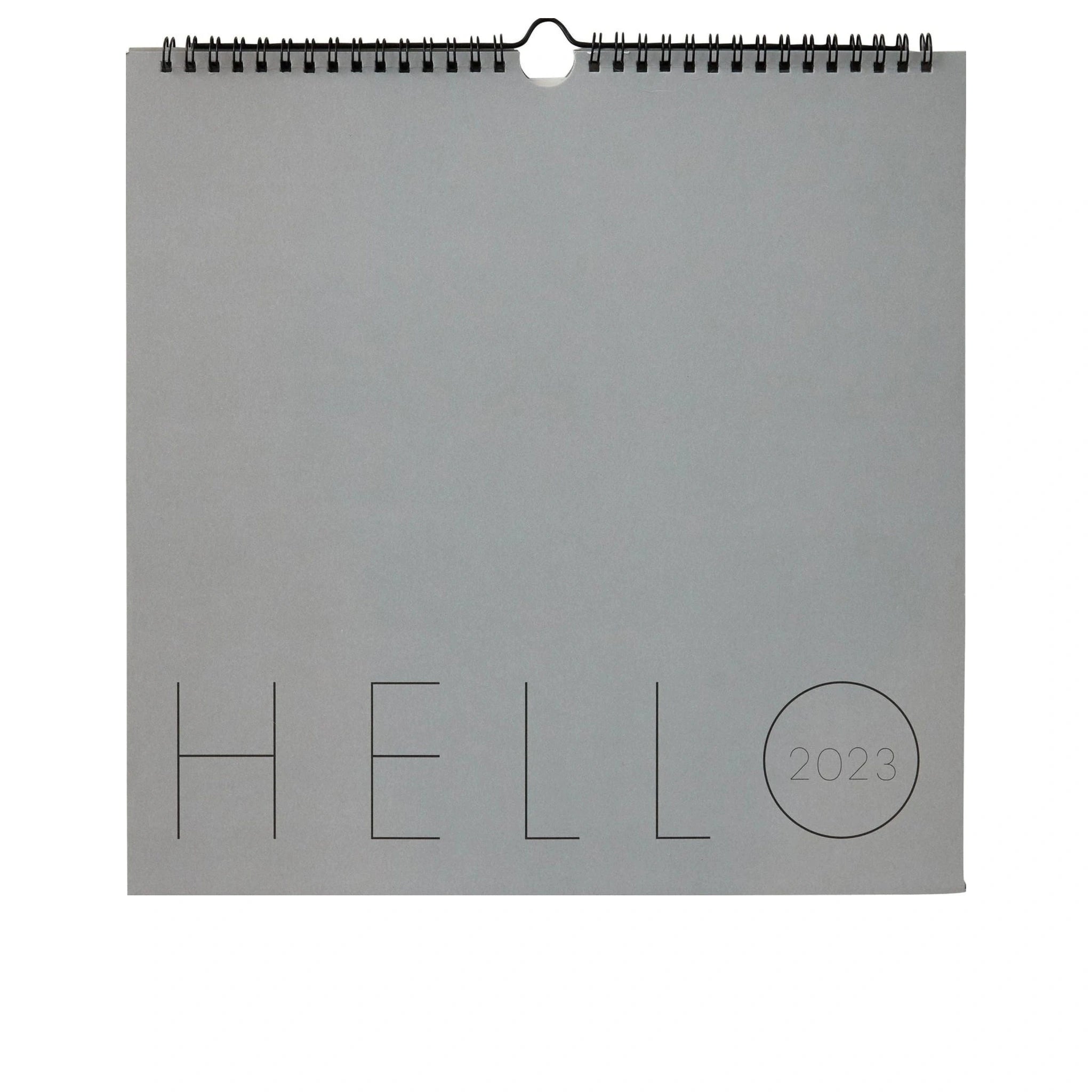 Design Letters Wall Calendar 2023, Cool Gray
