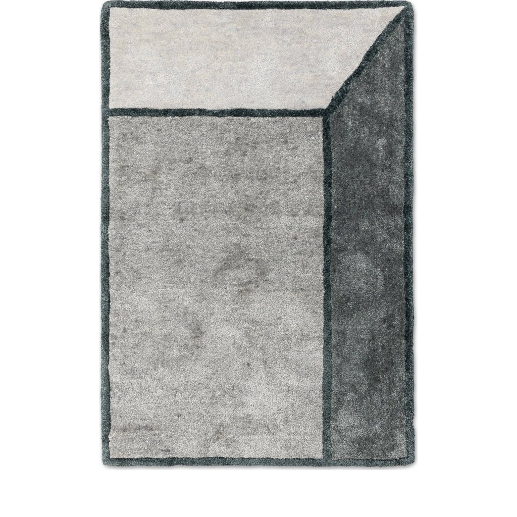 Rug Solid Illusion Rug Grey, 140 X 200 Cm