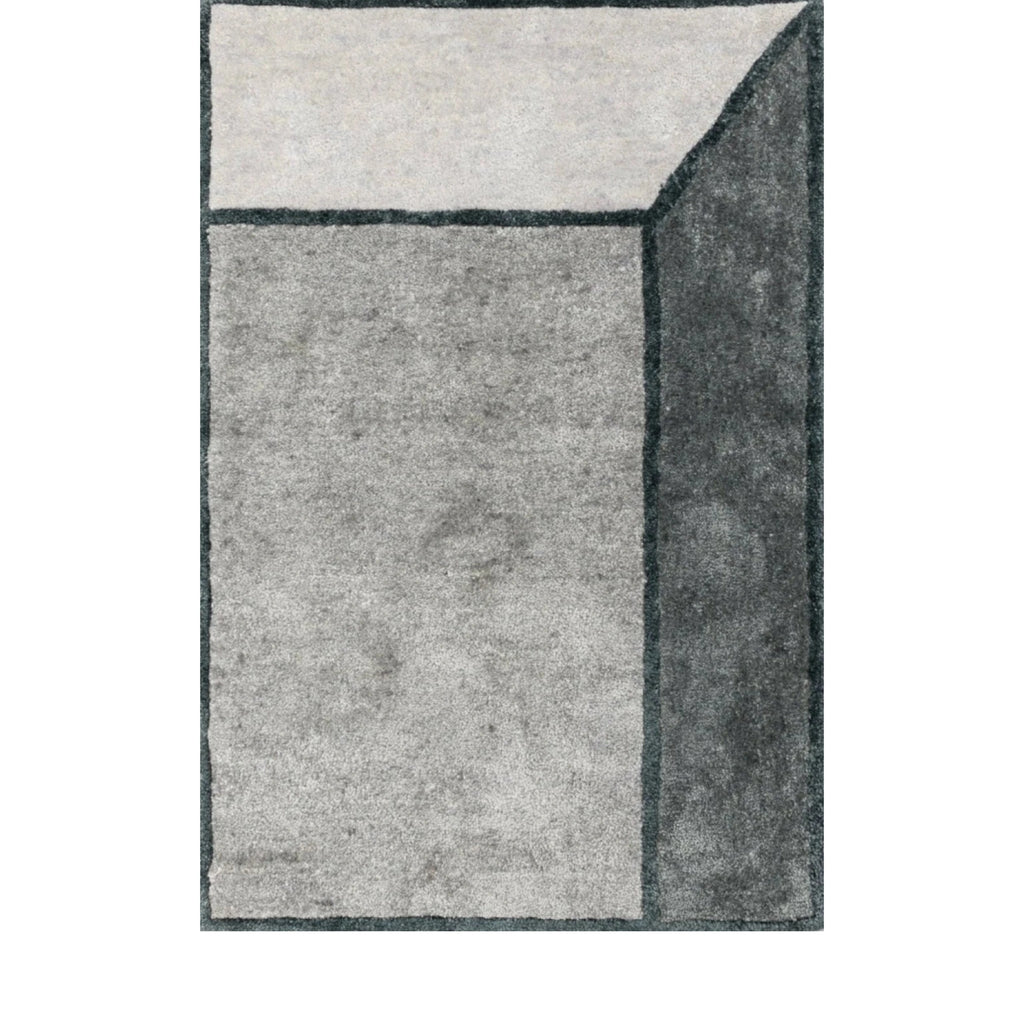 Rug Solid Illusion Rug Grey, 140 X 200 Cm