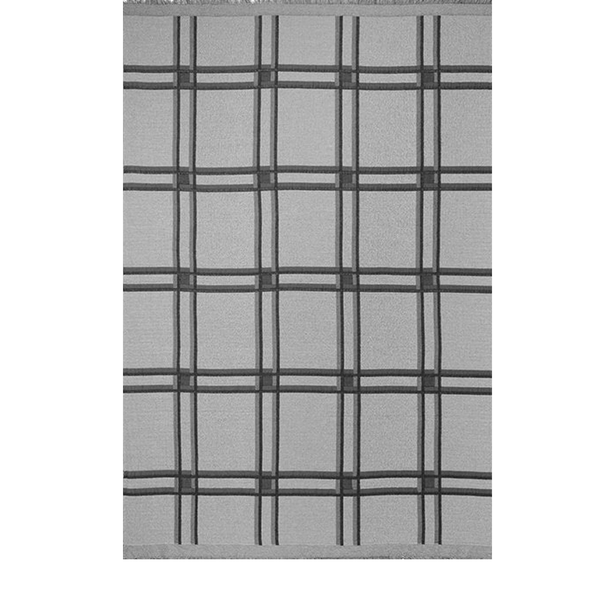 Ferm Living Checked Carpet, Grey