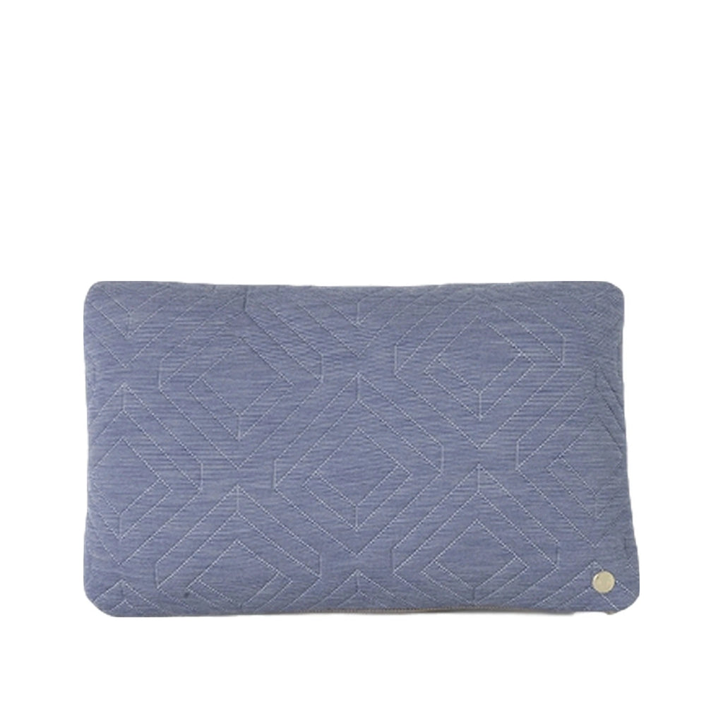 Ferm Living Quilt Cushion Light Blue, 40 X 25 Cm