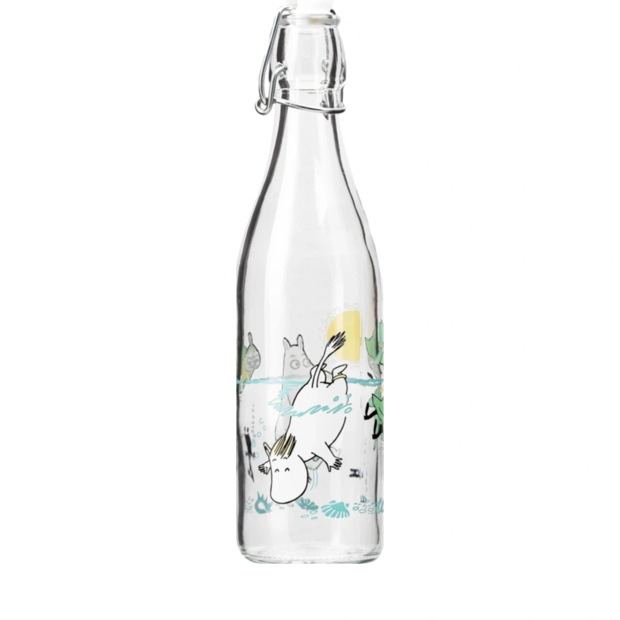 Muurla Moomin Glass Bottle, Fun In The Water