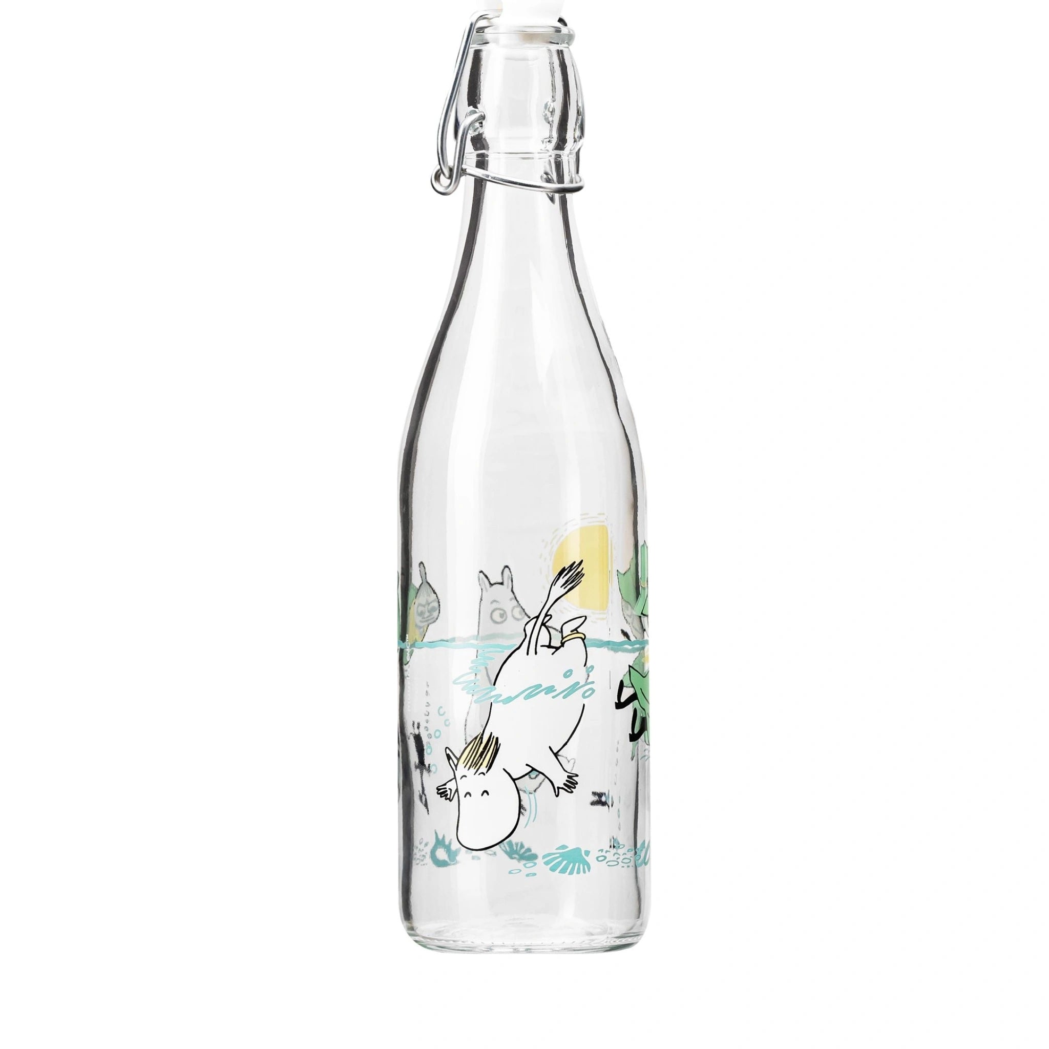 Muurla Moomin Glass Bottle, Fun In The Water