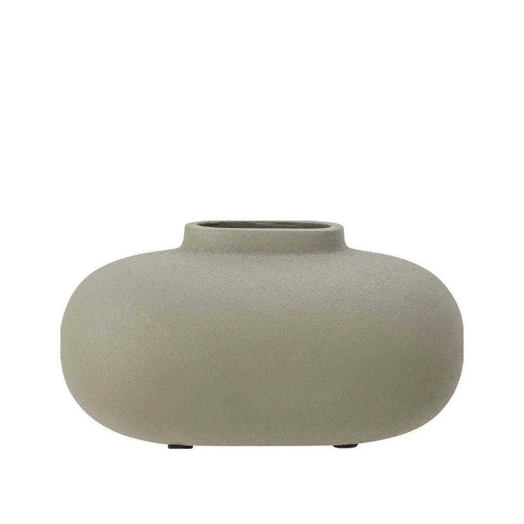 Bloomingville Tezza Vase, Grey, Aluminum