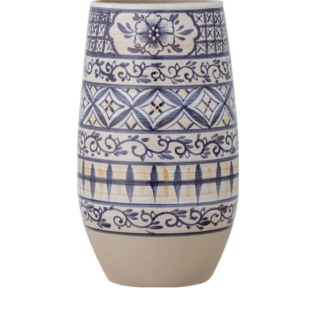 Bloomingville Nadya Vase, Blue, Stoneware