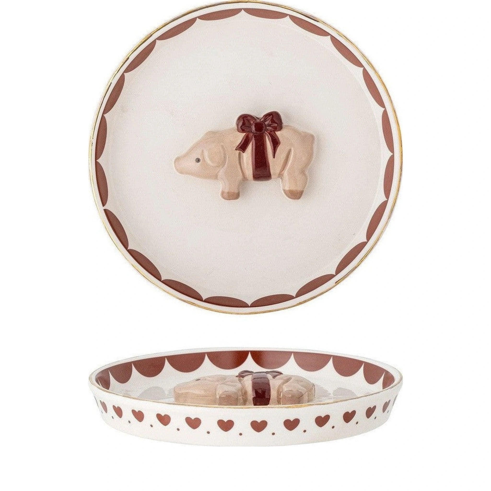 Bloomingville Jolly Plate, Red, Stoneware