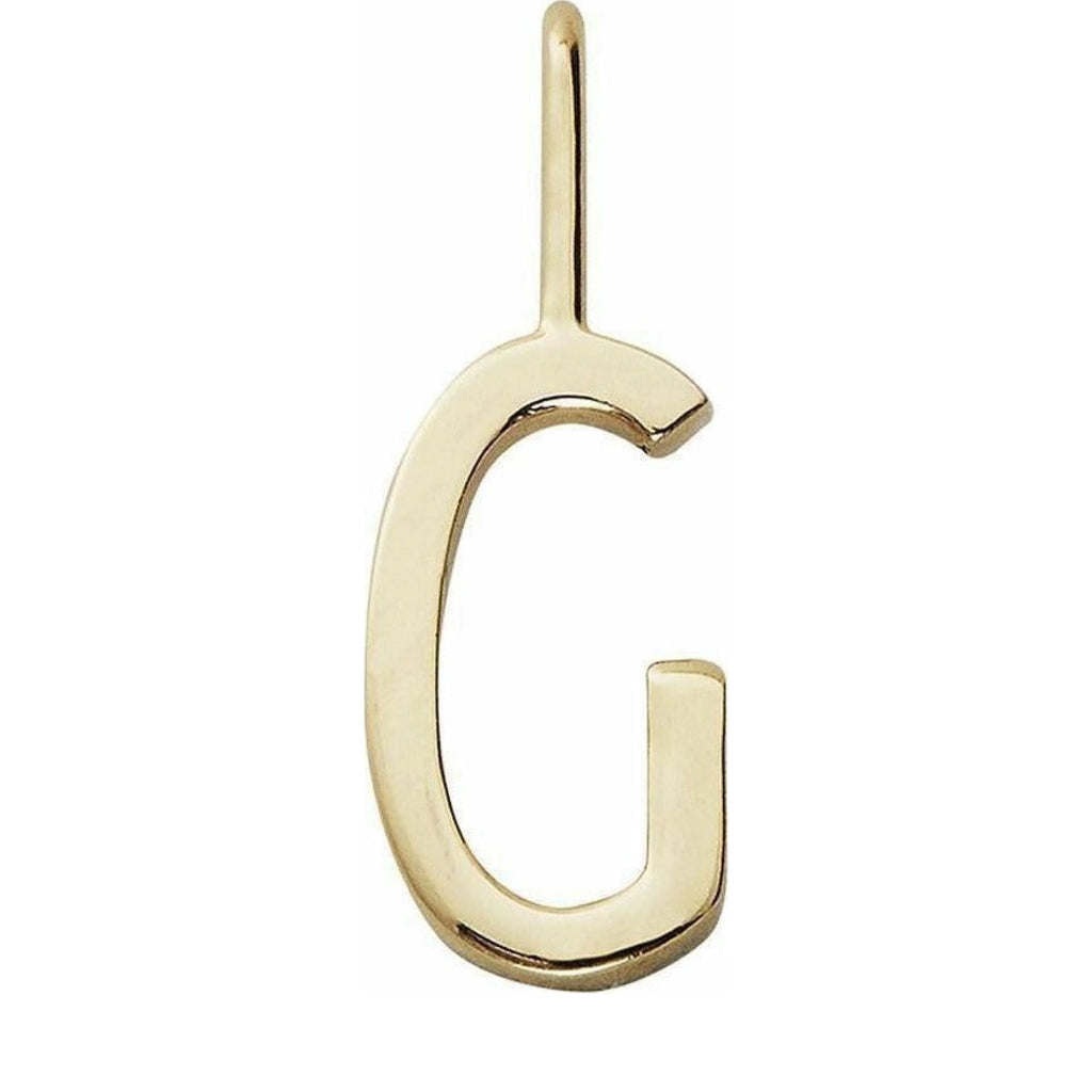 Design Letters Pendant A-Z 30 mm, gold, G
