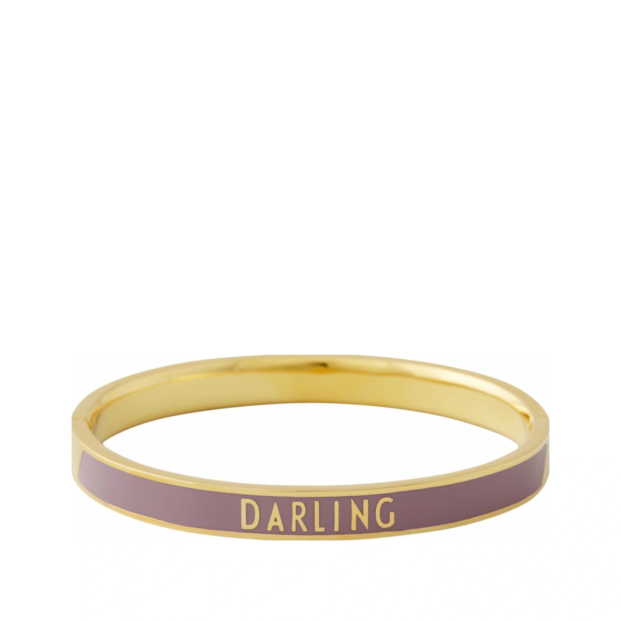 Design Letters Word Candy Bracelet Darling Brass Gold Platted, Violet