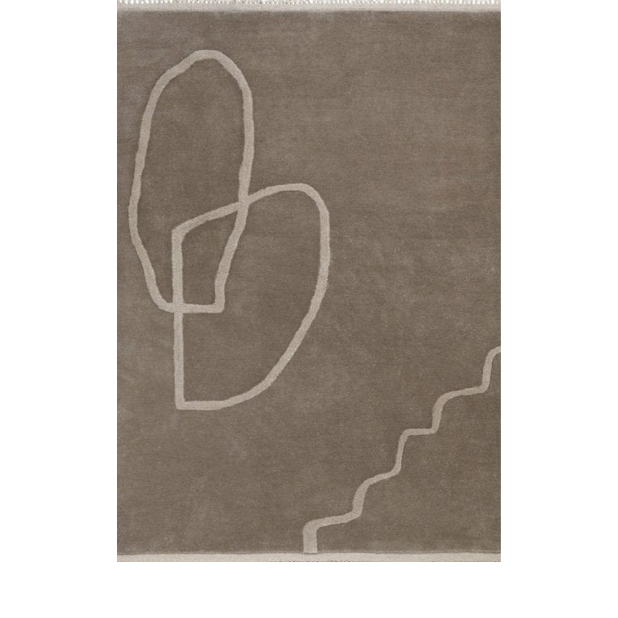 Ferm Living Desert Tufted Teppich 140 X 200 Cm- Sand