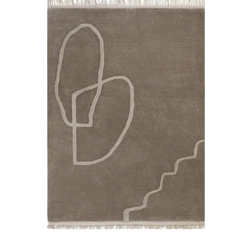 Ferm Living Desert Tufted Teppich 140 X 200 Cm- Sand