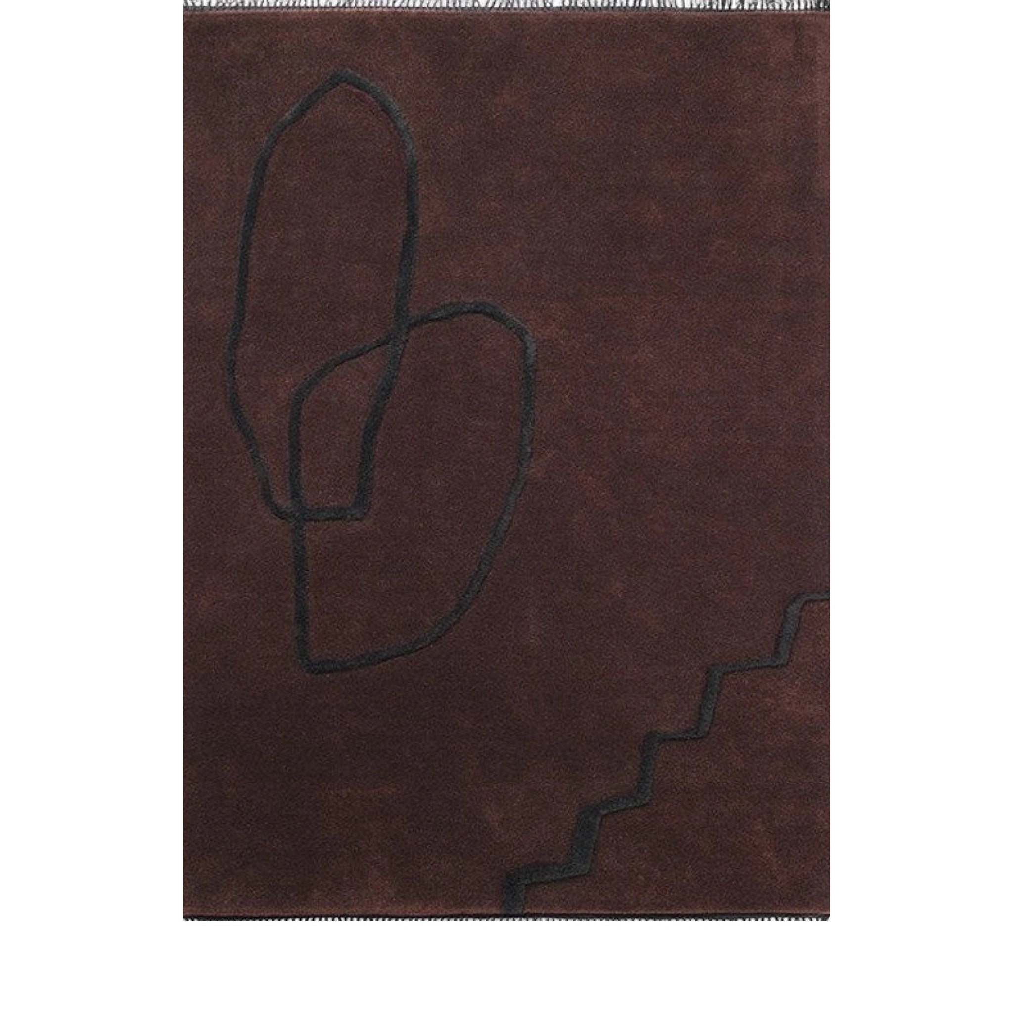 Ferm Living Desert Rug, Reddish Brown