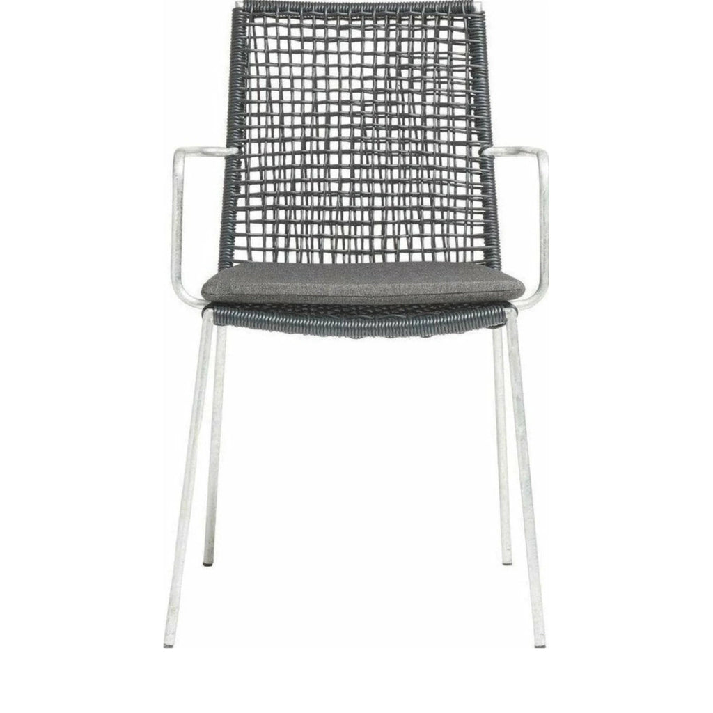 Muubs Riva Chair, Black & Galvanized