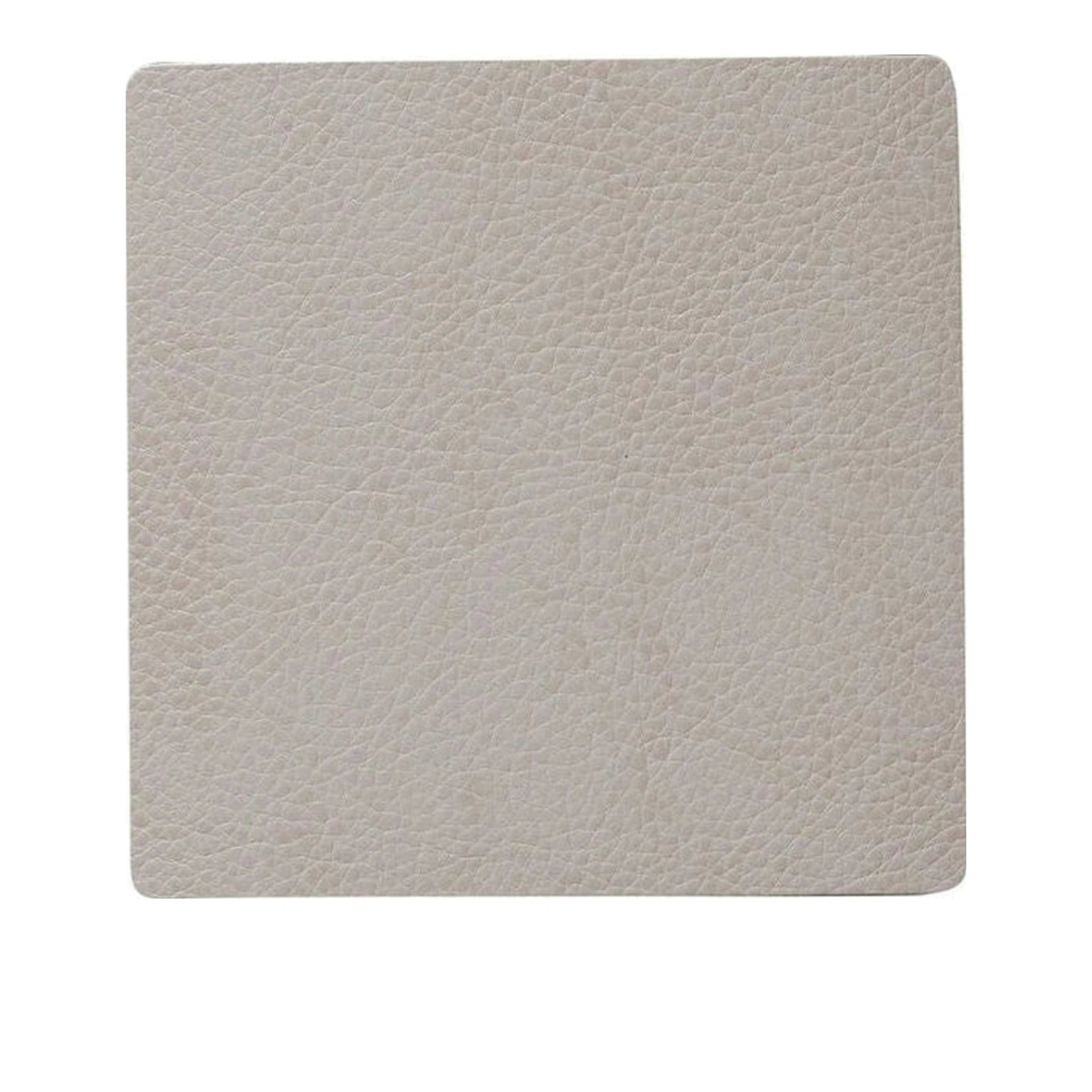 Lind DNA Square Glass Coaster Serene Leather, Cream