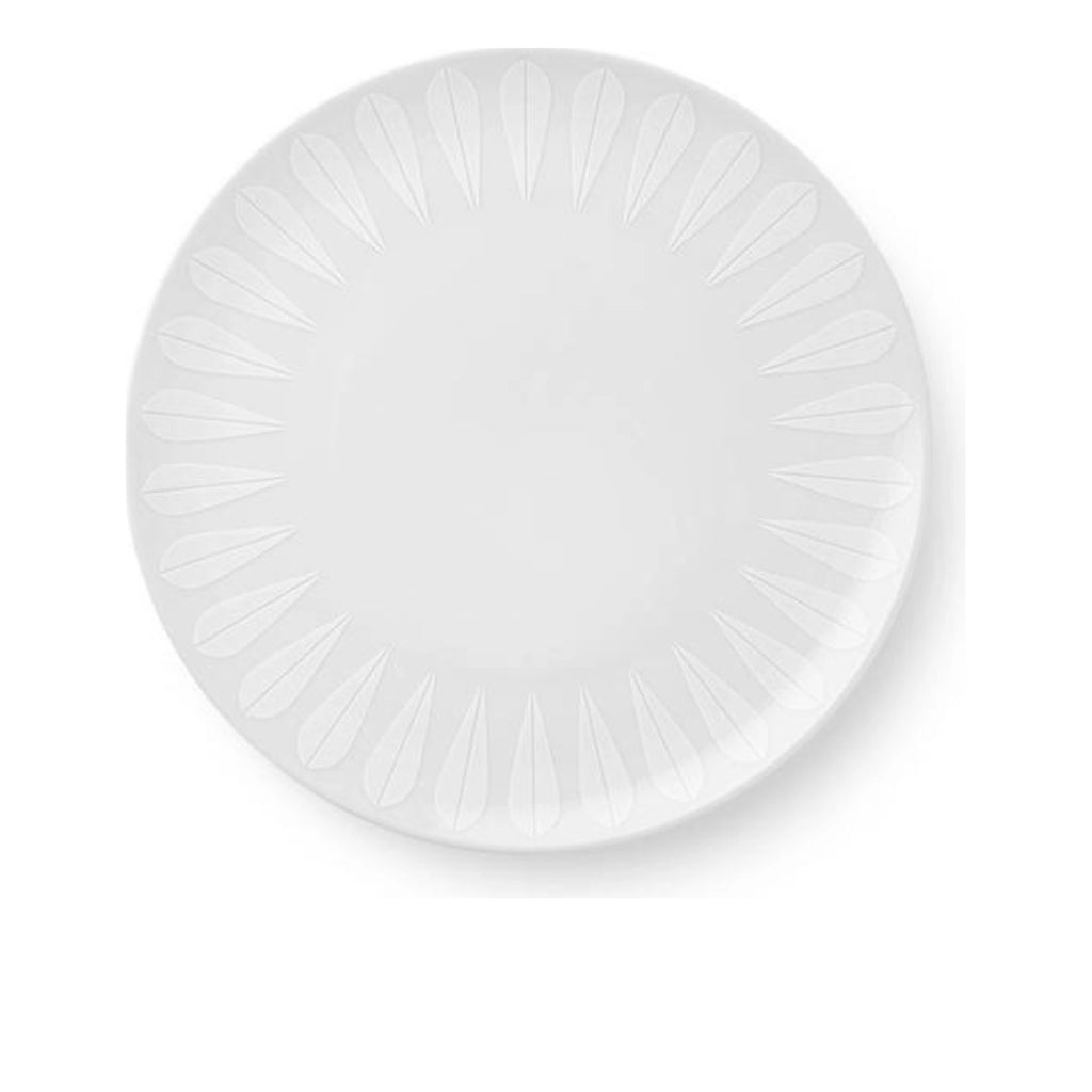 Lucie Kaas Arne Clausen plate white lotus, Ø28 cm