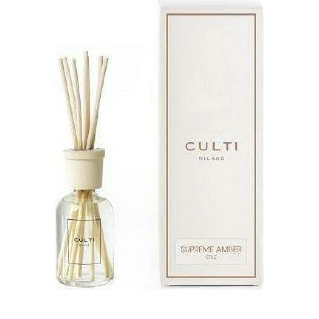 Culti Milano Stile Classic Fragrance Diffuser Supreme Amber, 100 ml
