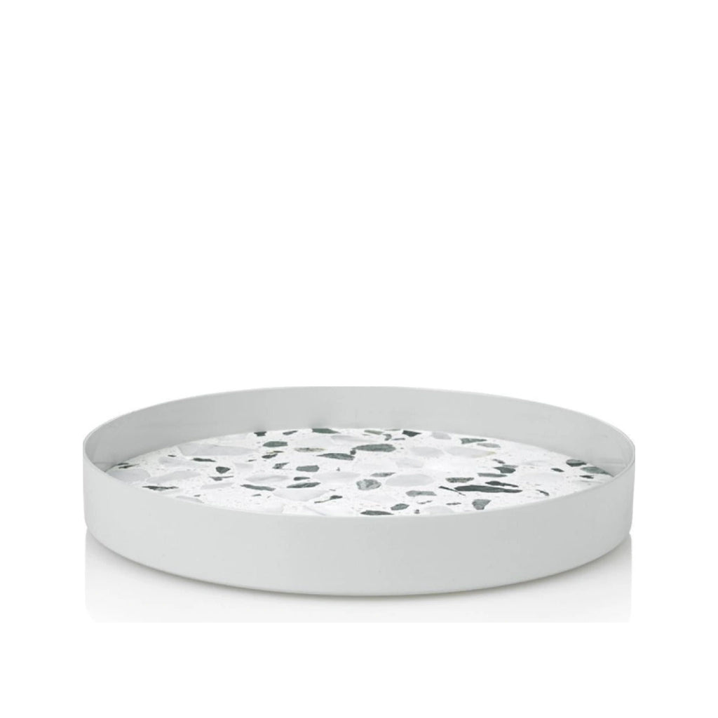 Lucie Kaas Erat Tray White, ø 24,5cm